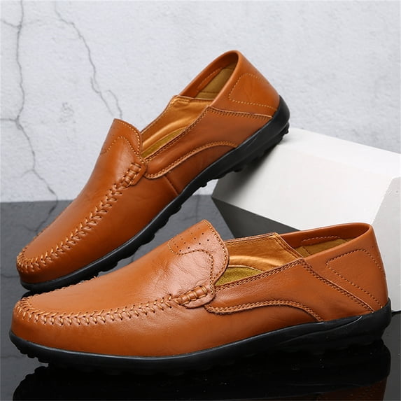 Linenghs Men's Loafers Casual Slip On Lightweight Driving Boat Shoes