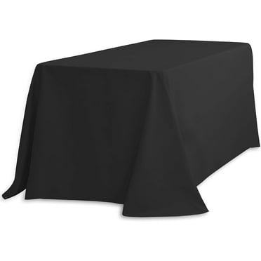 Lann's Linens Polyester Tablecloth - 90" x 156" Rectangular - Navy Blue ...