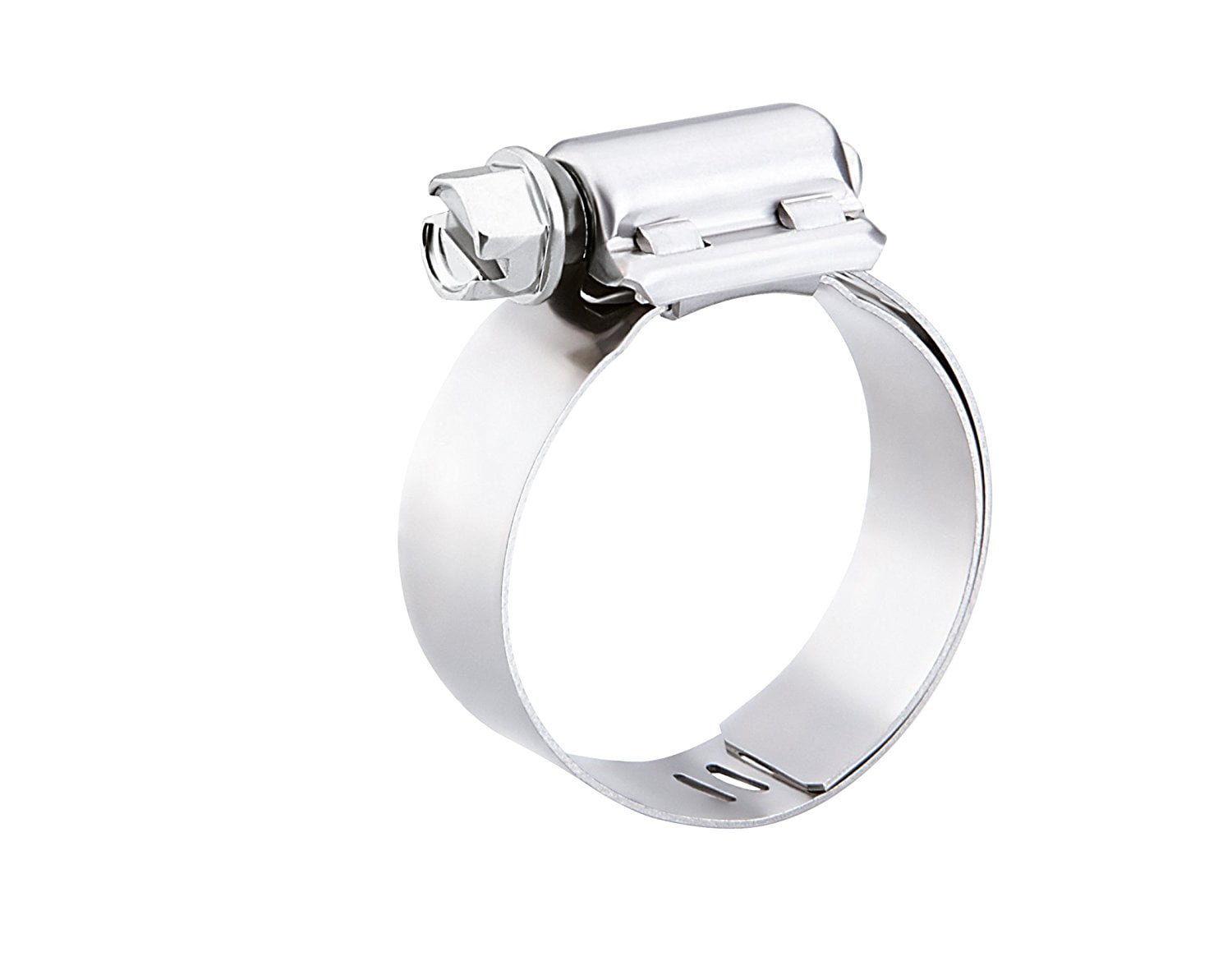 Breeze Hi-Torque Liner Stainless Steel Hose Clamps - 5/8" Band, 1-1.75" Diameter Range (Pack Of 10)