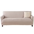 thumbnail image 1 of Linery & Co. Premium Stretch Printed Sofa Slipcover - Recliner Beige, 1 of 5