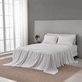 thumbnail image 1 of Linery & Co.  Ultra Soft Microfiber and Rayon from Bamboo Bed Sheet Set Cloud - Queen, 1 of 5