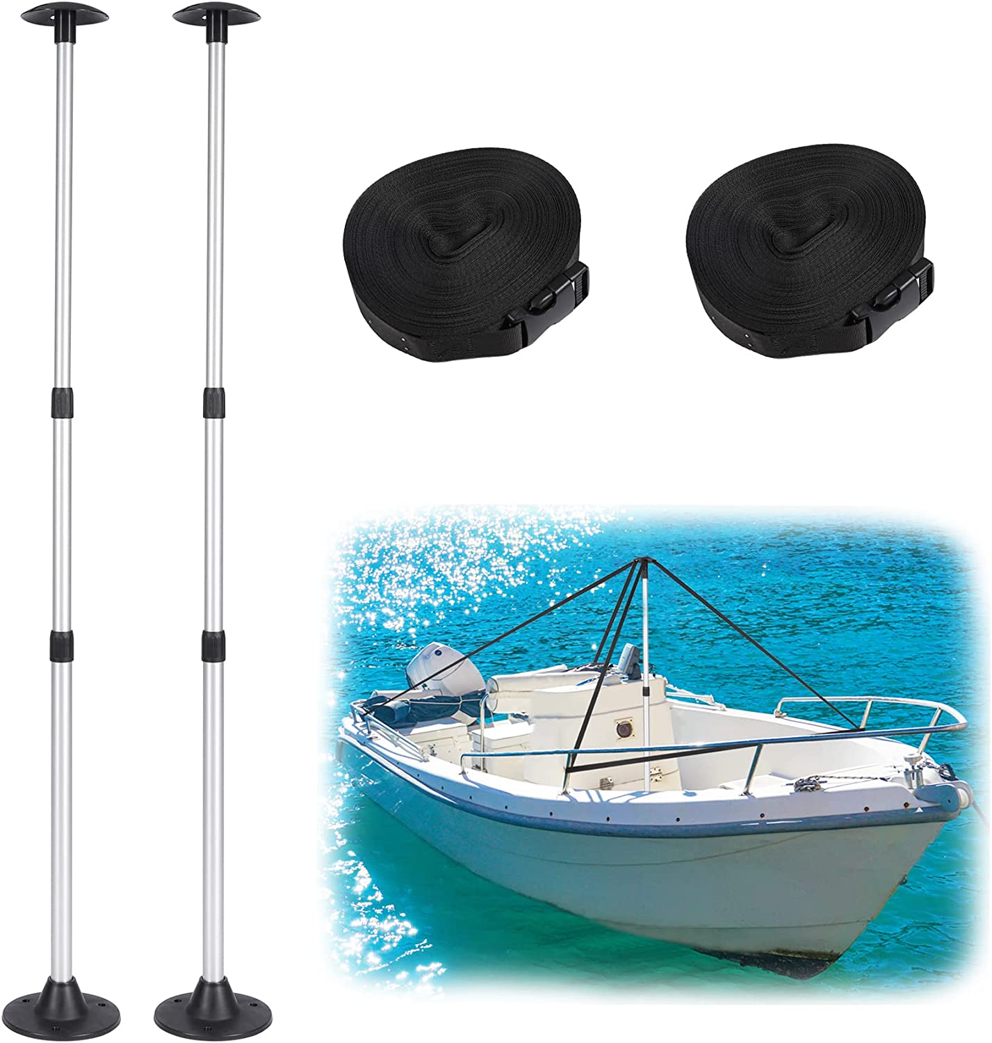 Budge Boat Cover Support System, Prevents Pooling up to 27' L