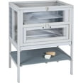 thumbnail image 2 of Large Metal Hamster Enclosure Rat Cage With 360 Viewing Acrylic Sides Ventilated Front Door Openable Top Portable Hamster Tank Guinea Pig Chinchilla Gerbi 2 of 11