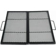 thumbnail image 1 of Lineslife 30inch Foldable Iron Grill Grid Rust Resistant Square Fire Pit Cooking BBQ Grilling Grates, Portable Outside Camping Gear Cookware, 1 of 9