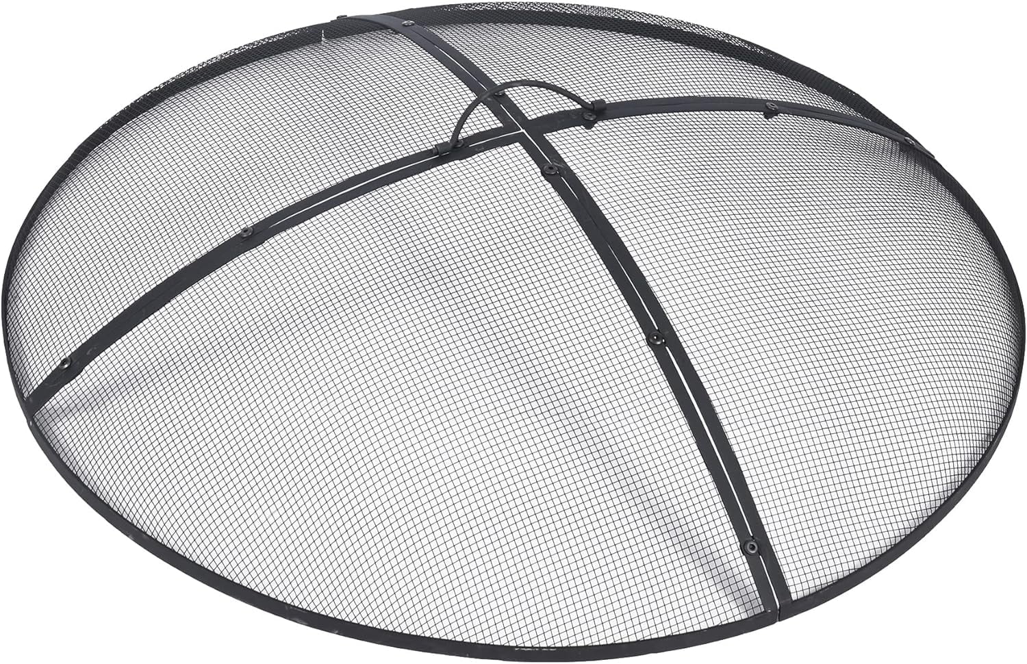 Lineslife 36'' Folding Fire Pit, Round Spark Screen Lid, Patio Backyard