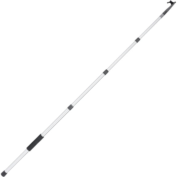 Lineslife Boat Hooks Floating for Docking Telescoping, 12ft Extend Boat Push Hook Pole, Lightweight, Aluminum, Non-Slip
