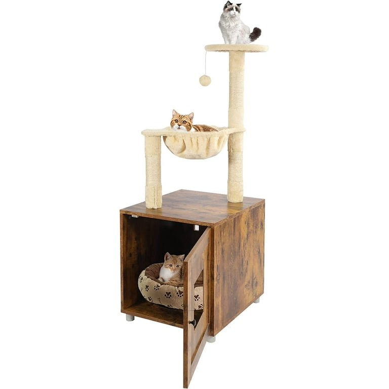 Cat tree hot sale with food station