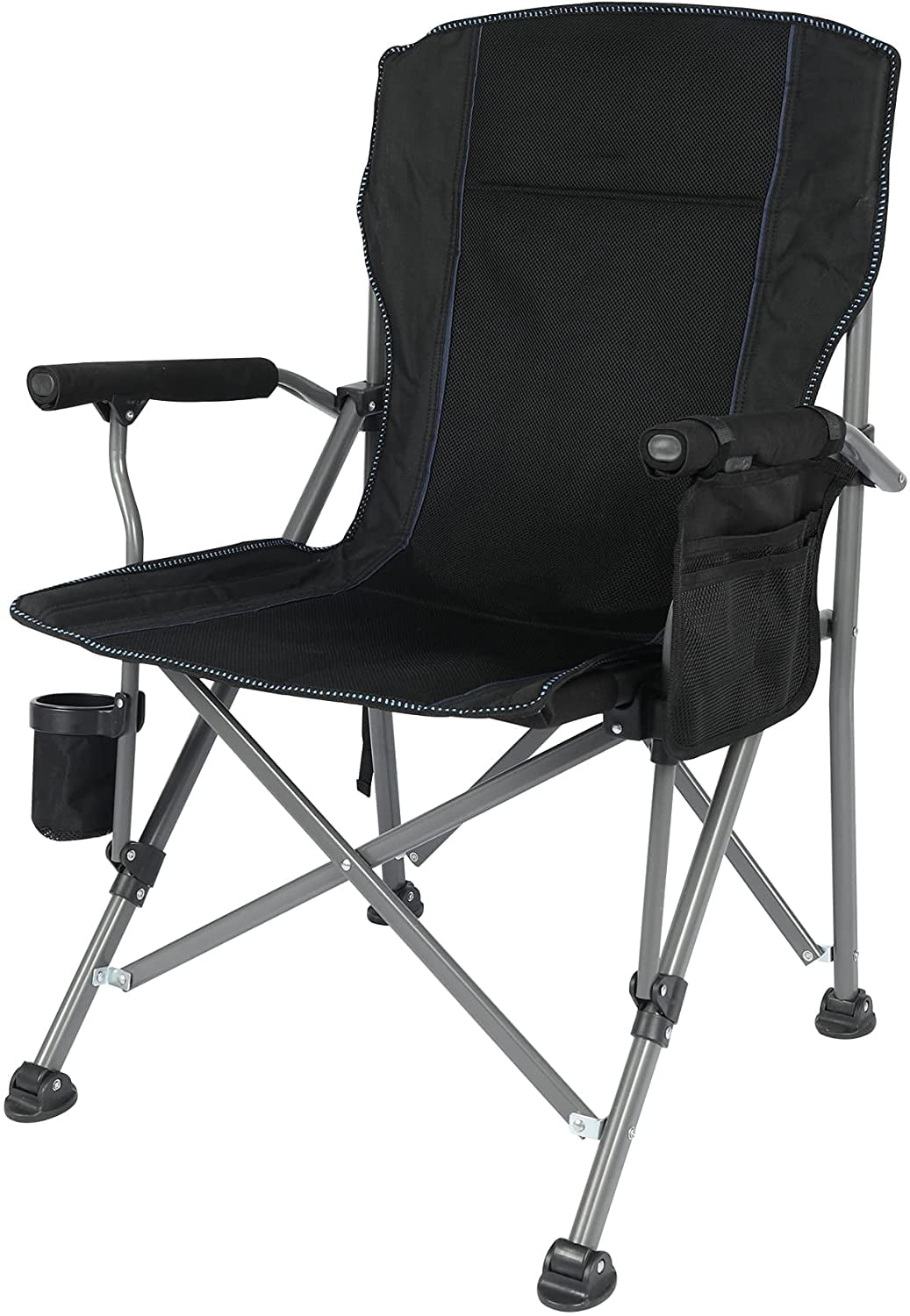 Lineslife Oversized Folding Camping Chair for Adults Heavy Duty, Sturdy
