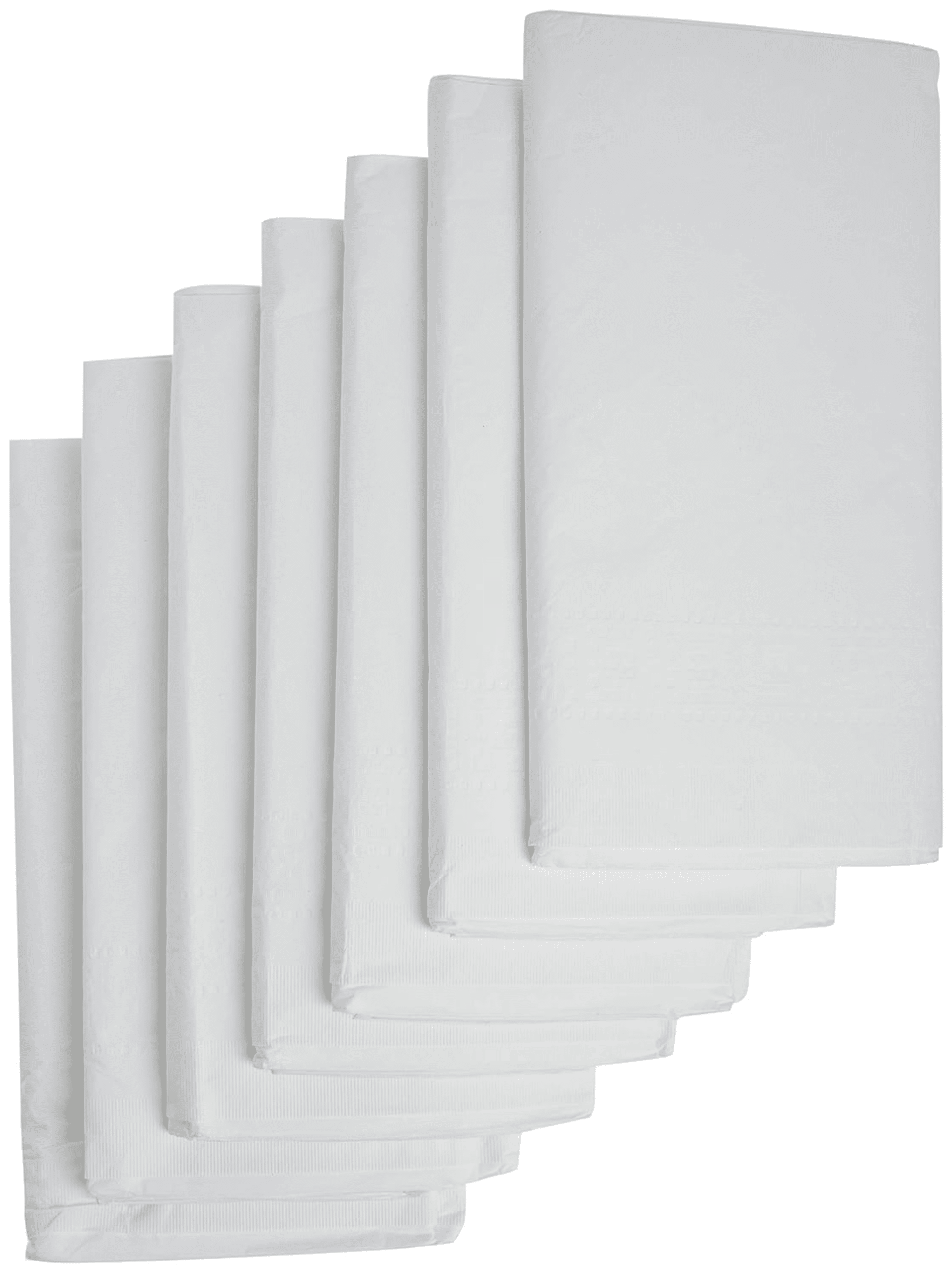 7 Piece 3Ply Table Cover Absorbent Waterproof Plastic Backing