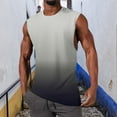 thumbnail image 1 of Linfrsh 2025 New Men's Print Tank Top Casual Sports Sleeveless Round Neck Tank Top Shirt Mens Tank Tops Grey,XL, 1 of 4