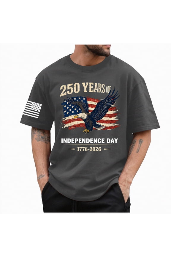 250 Anniversary Usa Shirt Mens USA 250th Anniversary Fighter Jets Patriotic Flag T-Shirt(Dark Gray,2XL)