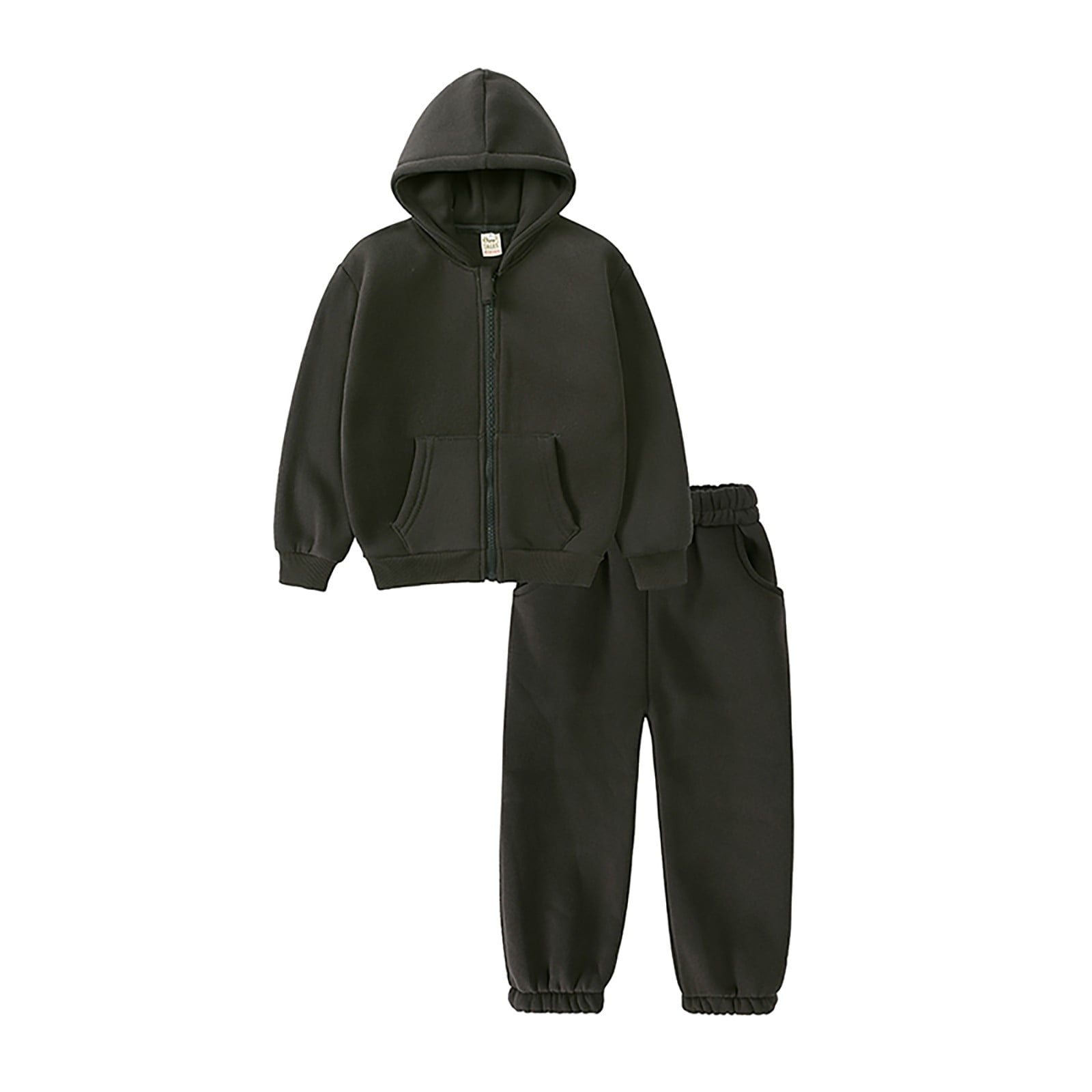 Linfrsh 2pcs Baby Boys Girl Ladybug Long Sleeve Pullover Hoodies and Trousers Set,Fall Winter Clothes Outfit Z1-Black,4-5 Y