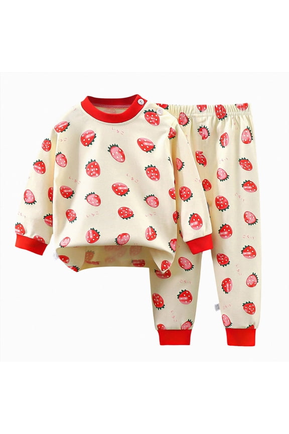 BABY Kids Toddler Boys Girls Easter Pajamas Animal Truck Rabbit Buddy Pajamas Easter Gift Sleepwear Pjs Set 6M-12Y (Red,4-5 Years)