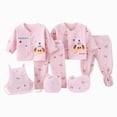 thumbnail image 1 of Linfrsh Baby Clothes Newborn Gift Set Bodysuits Pants for Baby Girl and Boy Cotton Essentials and Accessories(Pink,0-3 Months), 1 of 4