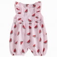 thumbnail image 1 of Linfrsh Baby Girl Summer Clothes Baby Girls Romper Sleeveless Summer Outfits Rompers baby rompers girl One Piece Outfit(Pink,3-6 Months), 1 of 6