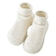 thumbnail image 1 of Linfrsh Baby Shoes Size 18-24 Months Boys First Walking Shoes Anti slip Socks Toddler Sneakers Baby Boy Crib Shoes Grey,15-18 Months, 1 of 6