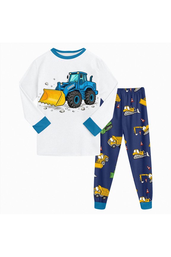 Bamboo Viscose Toddler Boys Pajamas Cool Boys Pajamas Comfy Long Sleeve Graphic Top + Pant Fall Winter Pjs Set 2 Piece for 1t 2t 3t 4t 5t Kids Sleepwear Set Toddler Boys Clothes
