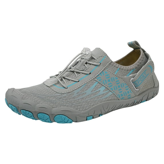 Linfrsh Barefoot Shoes for Women Running Cross Training Shoe Grey,10.5