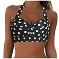 thumbnail image 1 of Linfrsh Bikini Tops for Women Women'S Twist Front Tops for Women Bikini Top Beige,L, 1 of 4