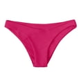 thumbnail image 1 of Linfrsh Black Bikini Bottoms String Tie Side Sexy Full Coverage Bathing Suits Bottoms Tummy Control Swimsuit Bottom Hot Pink,S, 1 of 4