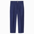thumbnail image 1 of Linfrsh Boy Uniform Pants Boys Slim Fit Trousers Dress Pants Gently Tapered Flat Front Pants Children Clothing(Blue,3-4 Years), 1 of 2