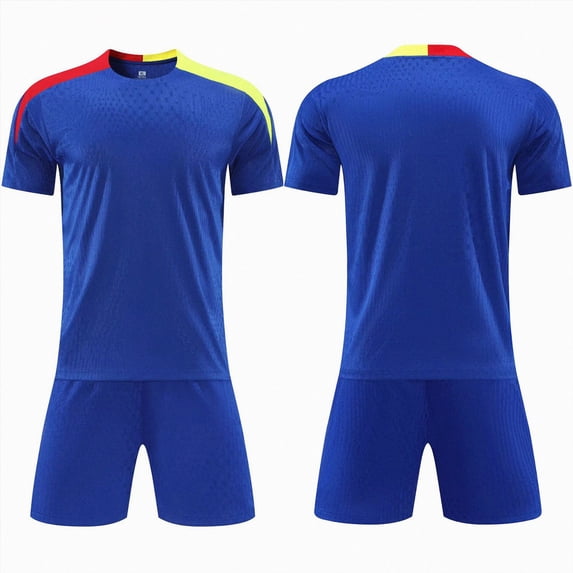 Linfrsh Boys Athletic Sets Boys Active Shorts Set - 2 Piece T-Shirt and Performance Gym Shorts - Activewear Clothing Set for Boys(Blue,11-12 Years)