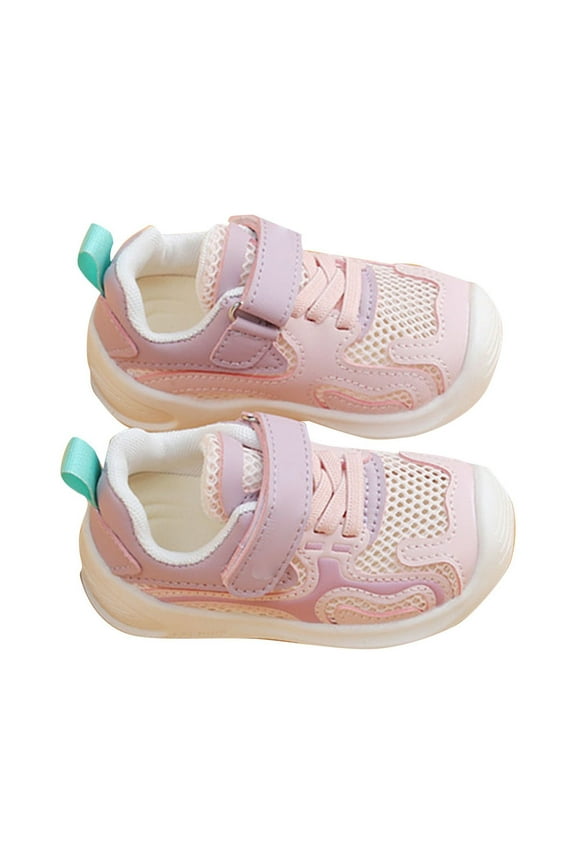 Boys Girls Kids' Sneakers Knit Mesh Sports Shoes Breathable Lightweight Running Shoes for Kids Fashion Athletic Shoes(Red,8.5)