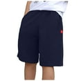 thumbnail image 1 of Linfrsh Cargo Shorts for Boys Toddler Boys Swim Shorts Cute Dinosaur Shorts Summer Lightweight Breathable Sports Shorts(Blue,Size 8-9 T), 1 of 6