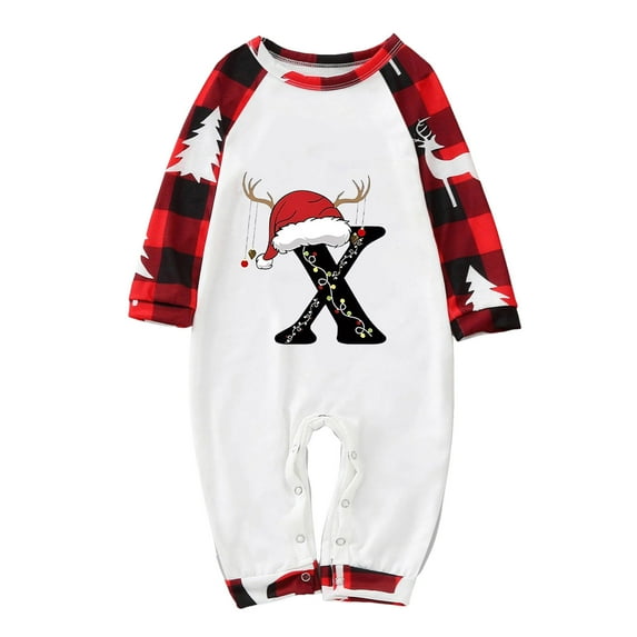 Linfrsh Christmas Pyjamas Set for Family Family Christmas Pajamas Matching Sets Womens Mens Pjs Long Sleeve Sleepwear Holiday Lounge Sets Yellow,6M