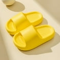 thumbnail image 1 of Linfrsh Clouds Anti-Slip Slippers for Women and Men, Shower Bathroom Slides Slippers Comfort Thick Sole Slides Yellow,9-9.5 Years, 1 of 8