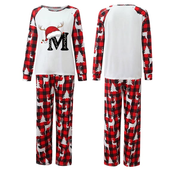 Linfrsh Couples Pajamas Family Christmas Pajamas Matching Sets 2024 to 2025 Xmas Pjs Jammies Light Gray,XL