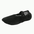 thumbnail image 1 of Linfrsh Girl Ballet Dance Shoes Soft Leather Ballet Slippers for Toddler/Little Kid/Big Kid(Black,12.5), 1 of 4