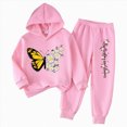thumbnail image 1 of Linfrsh Girls Clothes Fall Winter Toddler Outfits Cute Print Hoodie Sweatshirt + Sweatpants 2 Piece Set, 1 of 5