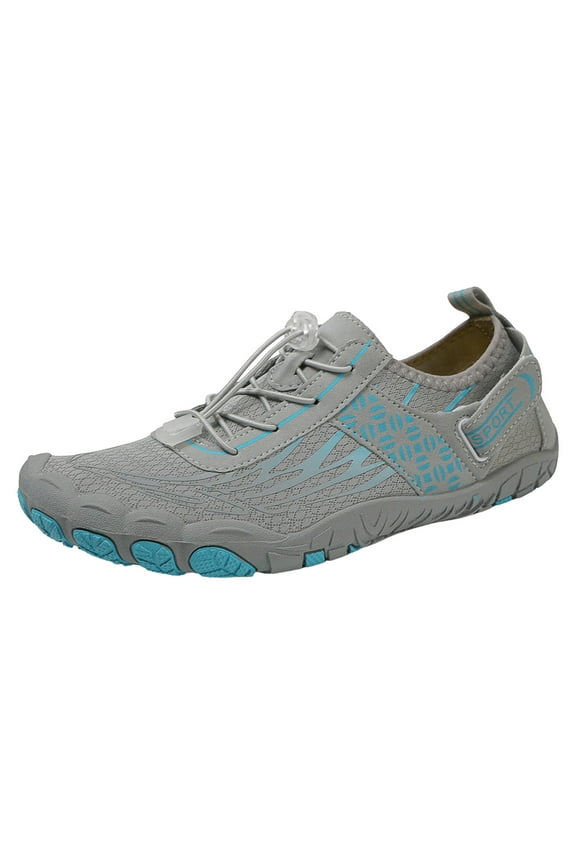 Hike Footwear Barefoot Shoes, Women Men Waterproof Trail Running Healthy & Non-Slip Barefoot Shoes Grey,7