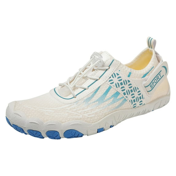 Linfrsh Hike Footwear Barefoot Shoes, Women Men Waterproof Trail Running Healthy & Non-Slip Barefoot Shoes White,8