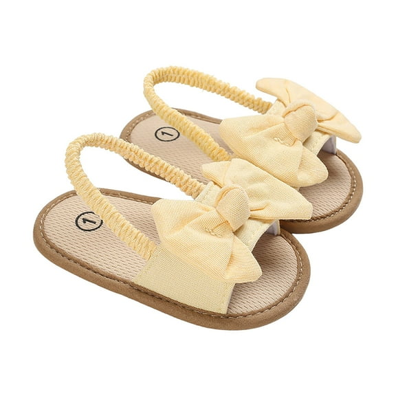 Linfrsh Infant Baby Boys Girls Sandals Summer Baby Wedding Dress Flat Shoes Newborn Crib Shoes First Walking Shoes(Hot Pink,6-12 Months)