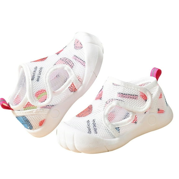 Linfrsh Baby Girls Boys Sandals Summer Bowknot Shoes Toddler Soft Rubber Sole Dress Flats First Walking Shoes(Pink,3-6 Months)