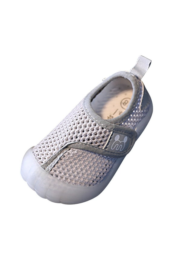Kids Shoes Boys Girls Running Sneakers Athletic Lightweight Breathable Non Slip Walking Tennis Shoes for Toddler/Little Kid/Big Kid(Grey,Size 1-3 Months )