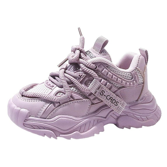 Linfrsh Kids Shoes Breathable Sneakers for Boys Girls Running Shoes(Purple,8-9 Years)