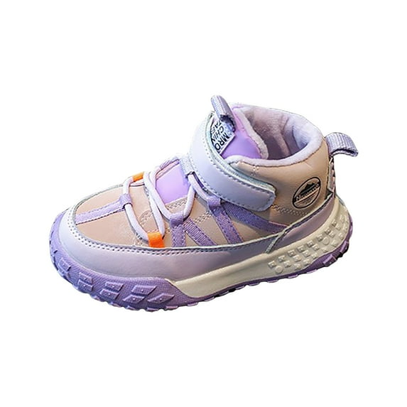 Linfrsh Kids Sneakers Boys Tennis Shoes for Running Athletic Walking Gym Sports Lightweight Breathable(Purple,11 Little Child)