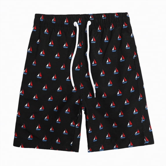 Linfrsh Kids Swim Trunks Boys Swim Trunks Teenagers Swim Trunks Childrens Swimsuits For Hot Springs Quick Drying Childrens Swim Trunks(Black,5--6 Years)