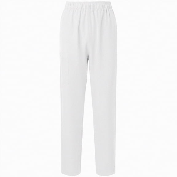 Linfrsh Ladies Sweatpants Women's Wide Leg Sweatpants Fleece Lined Baggy Straight Leg Lounge Pants Fall Outfits Athletic Joggers with Pockets White,L