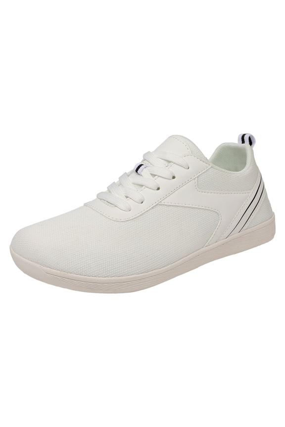 Men's Barefoot Shoes Wide Toe Box Design Sole Heel Stability White,9