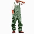 thumbnail image 1 of Linfrsh Men's Bib Overall Relaxed Fit Adjustable Strap Denim Work Pants with Large Pockets Durable Comfortable Jumpsuit for Men (Bronze,2XL), 1 of 7