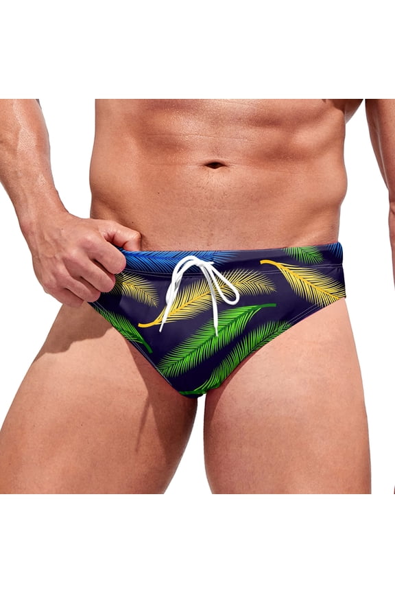 Men's Solid Briefs Underwear Pouch Triangle Panties Soft Low Rise Underpants Speedos for Men(Blue,XXL)
