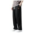 thumbnail image 1 of Linfrsh Mens Cargo Combat Work Trouser Pockets Casual Pant Men's Yoga Pants Black,4XL, 1 of 5