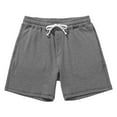 thumbnail image 1 of Linfrsh Mens Cotton 8" Long Casual Lounge Shorts Pockets Jogger Athletic Workout Gym Sweat Shorts Grey,2XL, 1 of 4