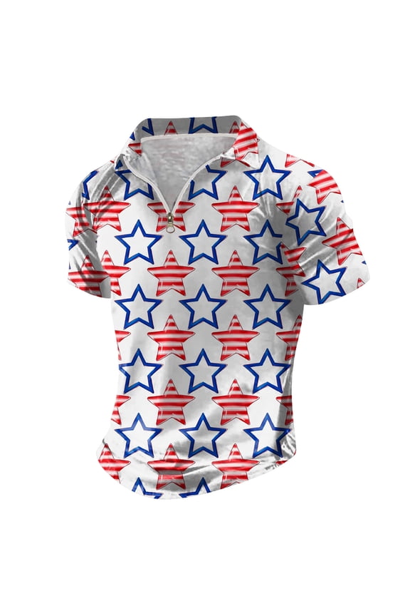 Mens T-Shirts 4th of July Shirts Mens Muscle American Flag Clothes Graphic Gym Workout Shirt White,M