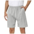 thumbnail image 1 of Linfrsh Shorts for Men Men's Active Performance Grid Mesh Shorts Grey,S, 1 of 7