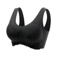 thumbnail image 1 of Linfrsh Sports Bra High Impact Adjustable Criss Cross Back, Full Support for Large Bust No Bounce Black,3XL, 1 of 4